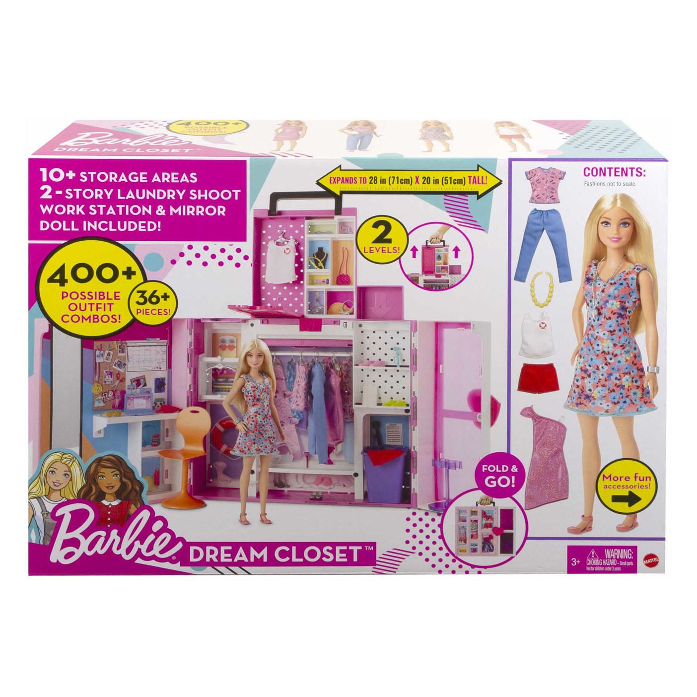 Barbie dream kledingkast 2.0 met pop