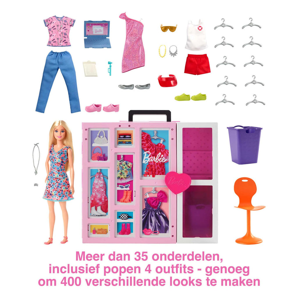 Barbie dream kledingkast 2.0 met pop