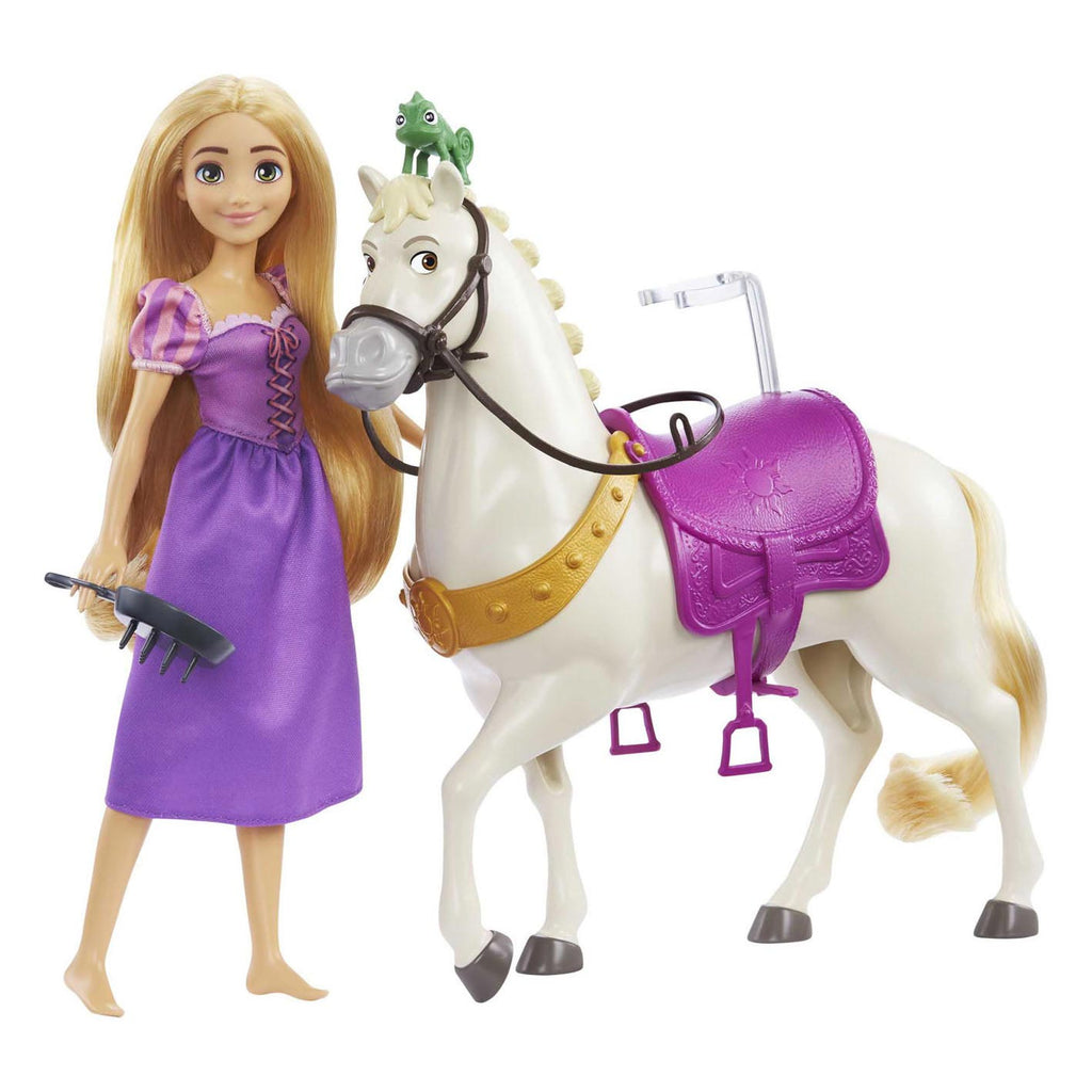 Mattel disney princess pop - rapunzel en maximus