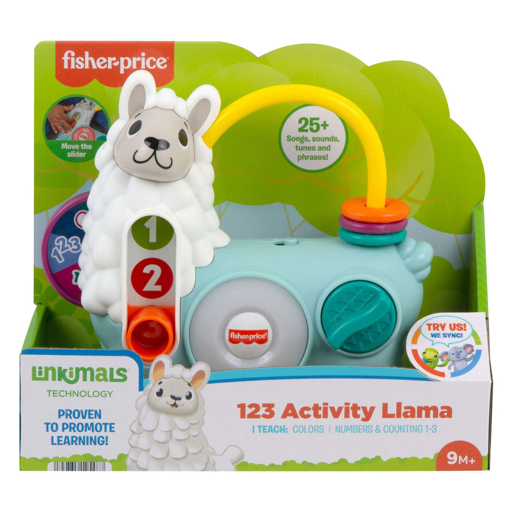 Fisher price linkimals 123 activiteit lama + licht en geluid