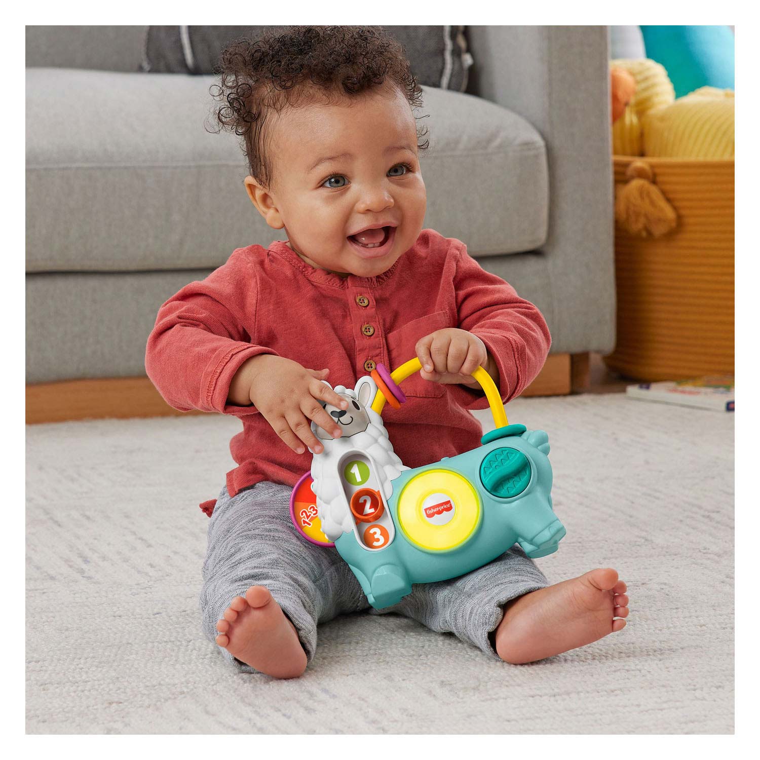 Fisher price linkimals 123 activiteit lama + licht en geluid