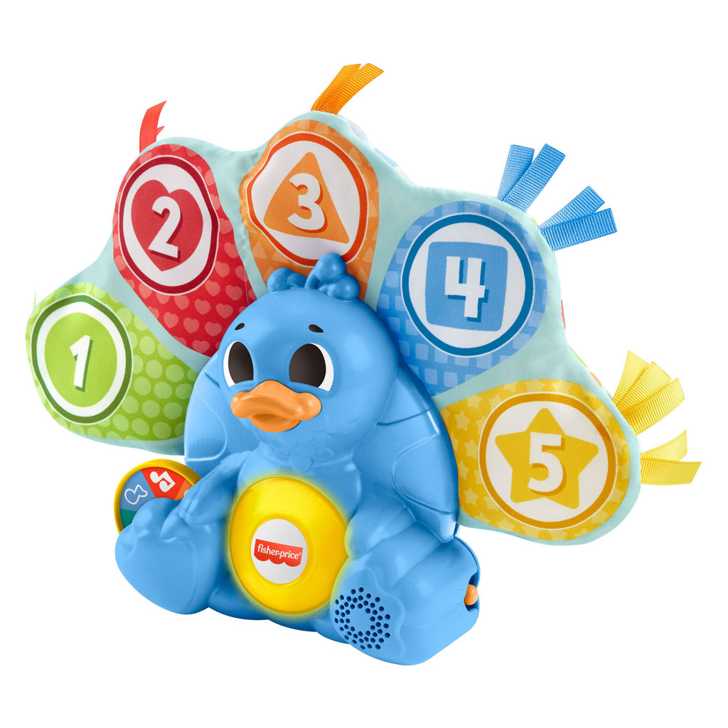 Fisher price linkimals tellen en kleuren pauw + licht en geluid