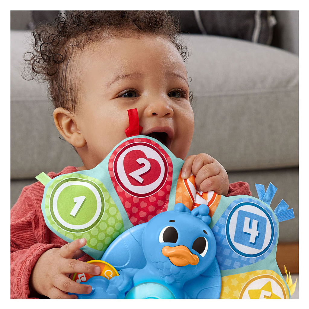 Fisher price linkimals tellen en kleuren pauw + licht en geluid