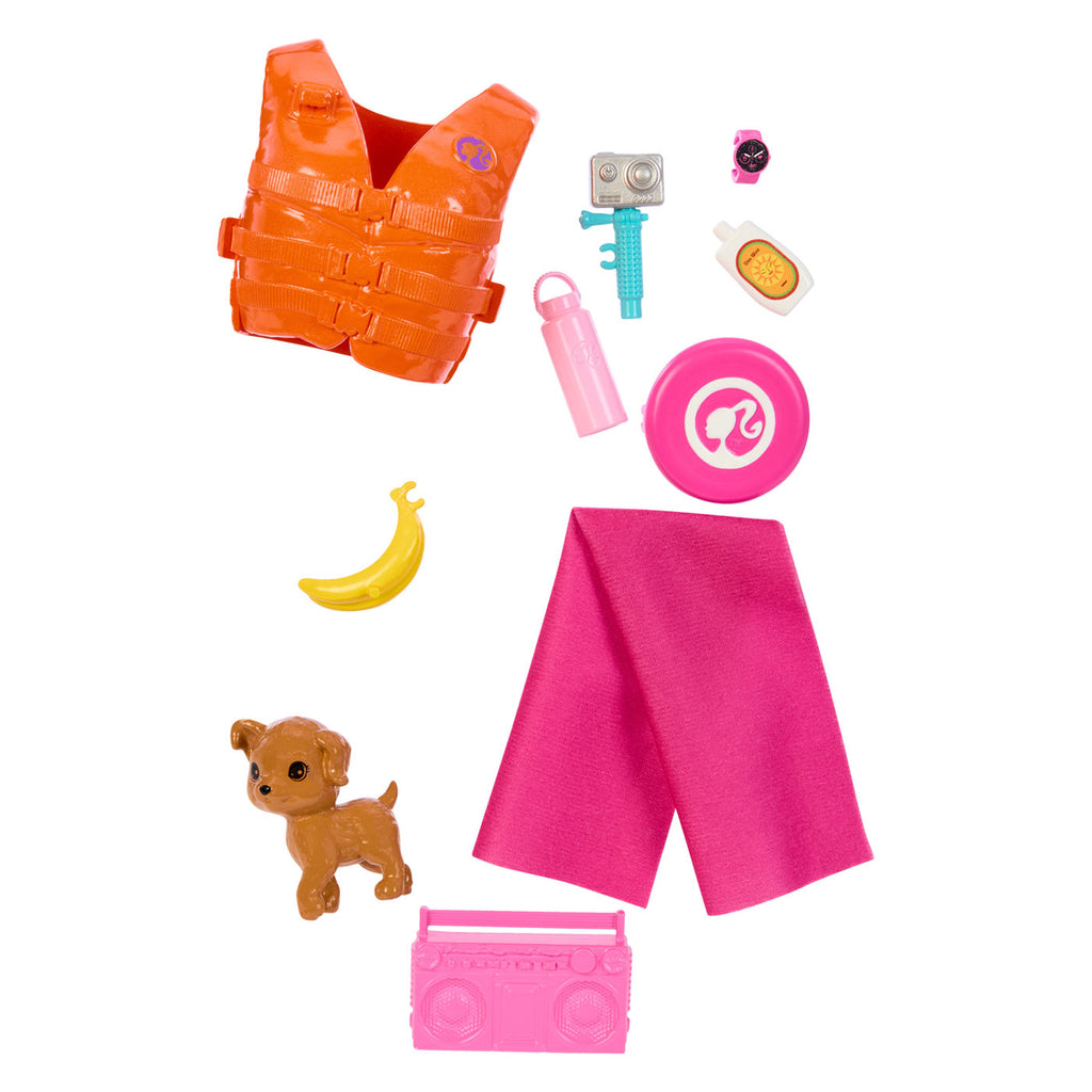 Barbie beach pop met surfplank