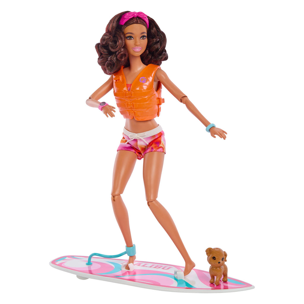 Barbie beach pop met surfplank