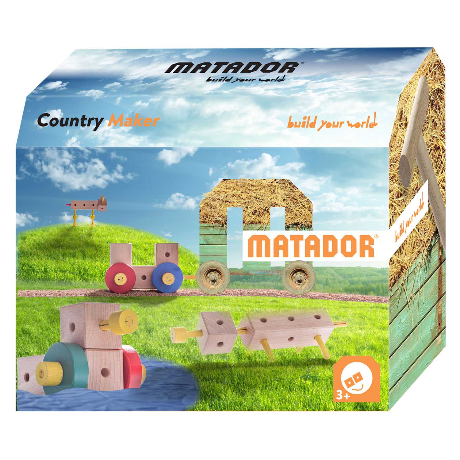 Matador maker country constructieset hout, 38dlg.
