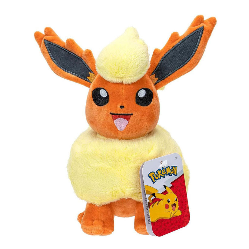 Jazwares pokémon knuffel pluche flareon, 20cm