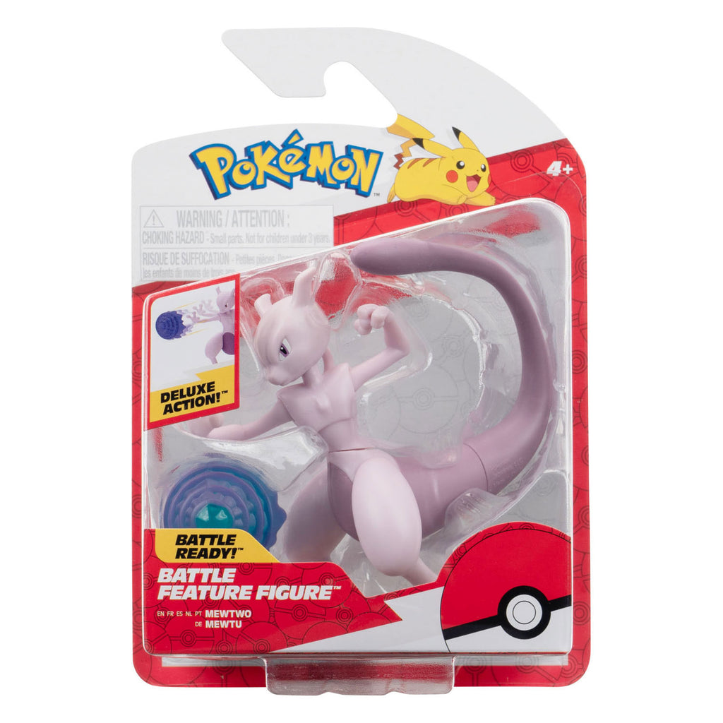 Boti pokémon battle feature figuur - mewtwo