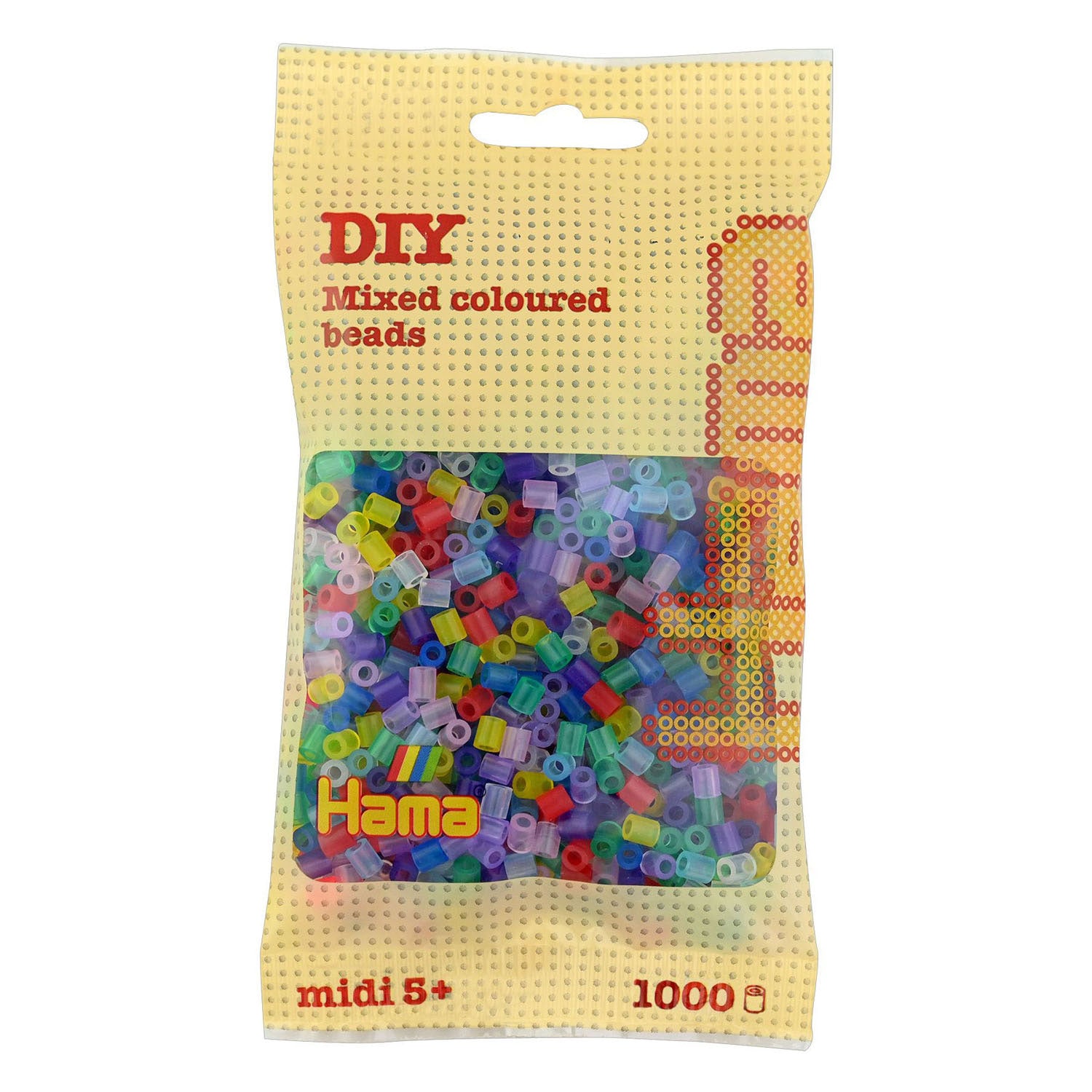 Hama strijkkralen doorzichtige kleuren mix 1000 stuks