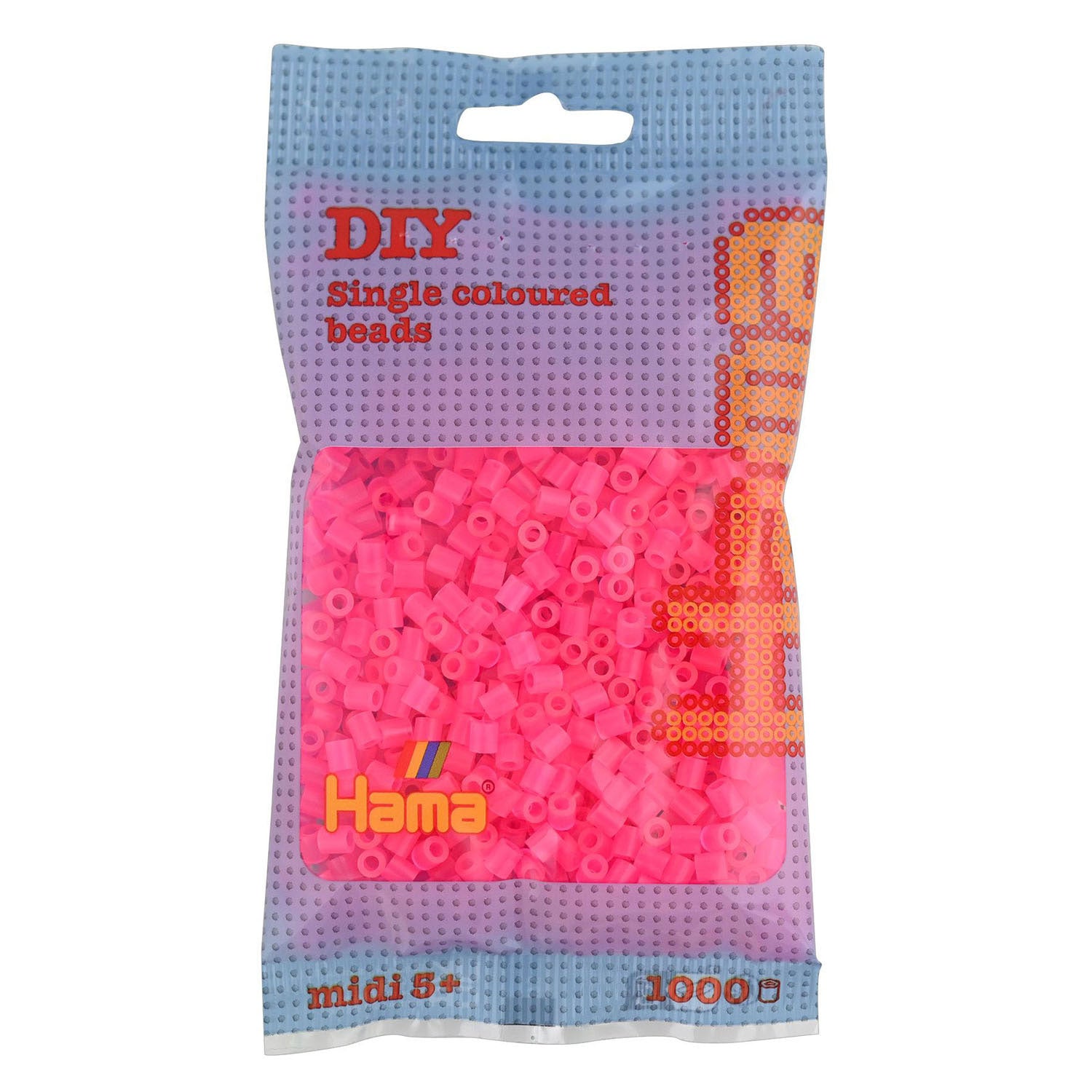 Hama strijkkralen 1000 stuks fuchsia