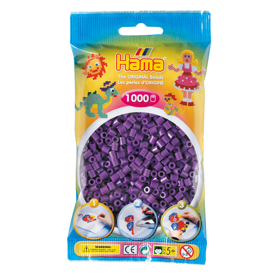 Hama strijkkralen paars 1000 stuks
