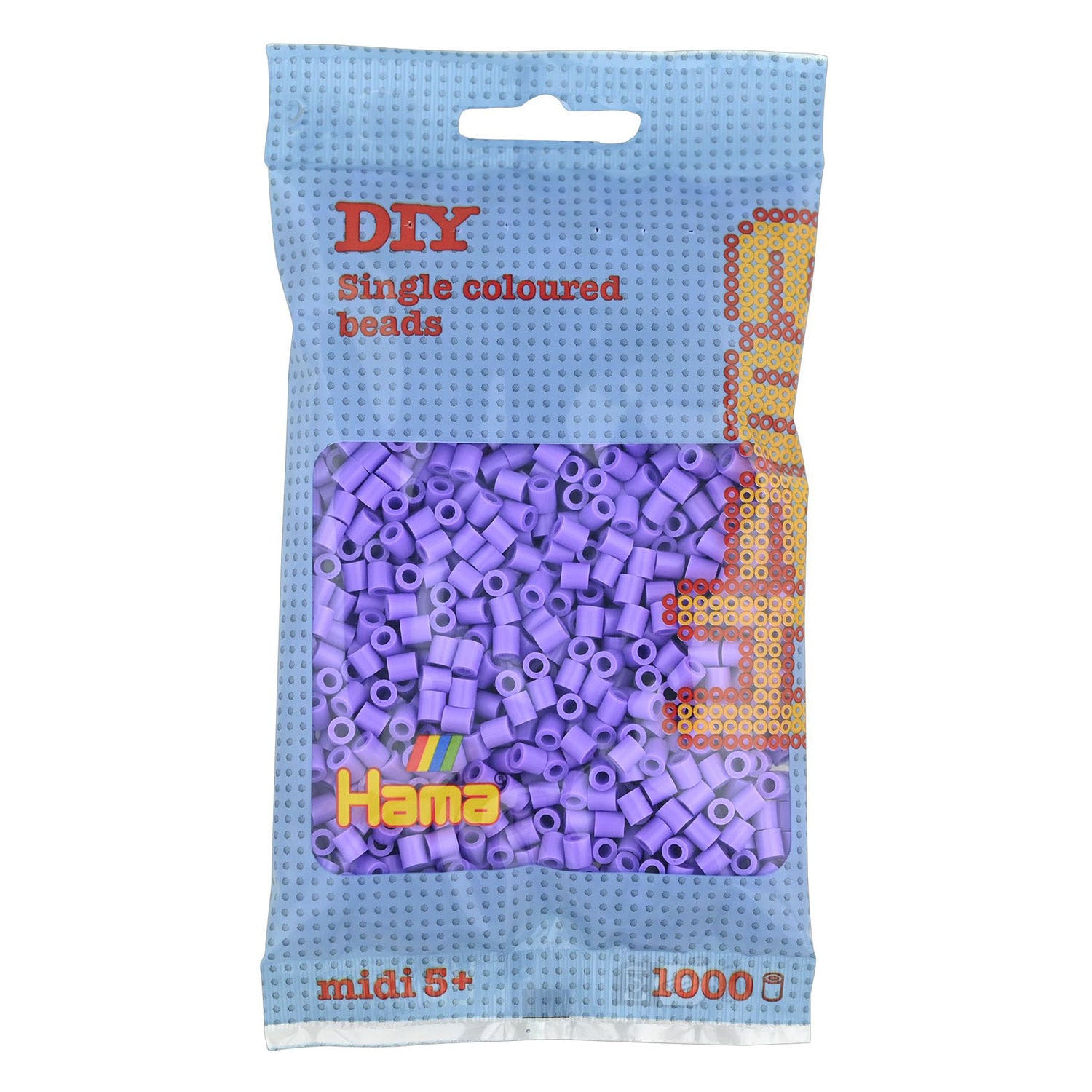 Hama strijkkralen 1000 stuks paars pastel