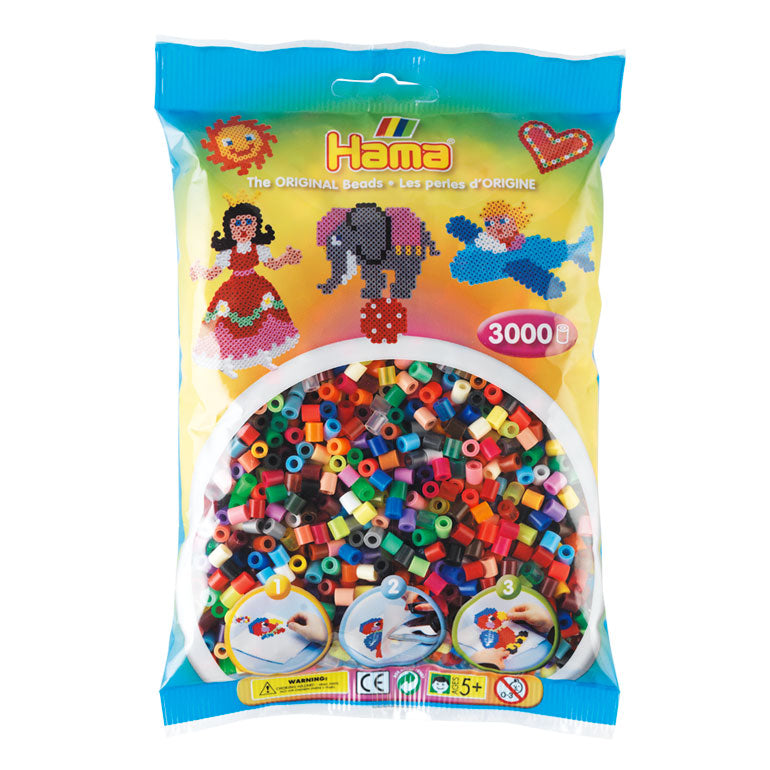 Hama strijkkralen totale mix 3000 stuks