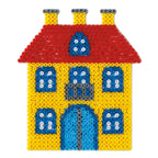 Hama midi strijkkralenbordje - huis