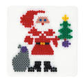 Hama strijkkralen grondplaat kerstman