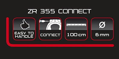 Trelock ZR 355 Connect insteekketting - 150cm - zwart