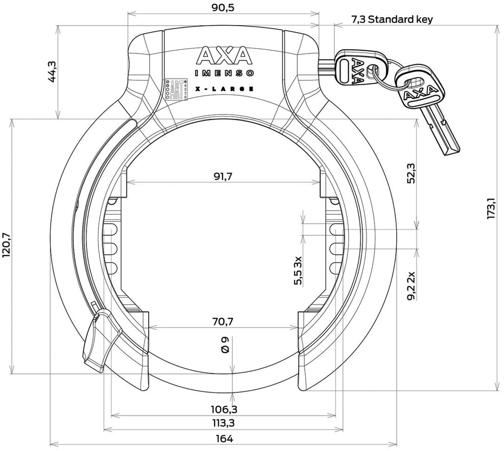 Axa ringslot imenso x-large