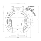 Ringslot Axa Imenso Large met uitneembare sleutel
