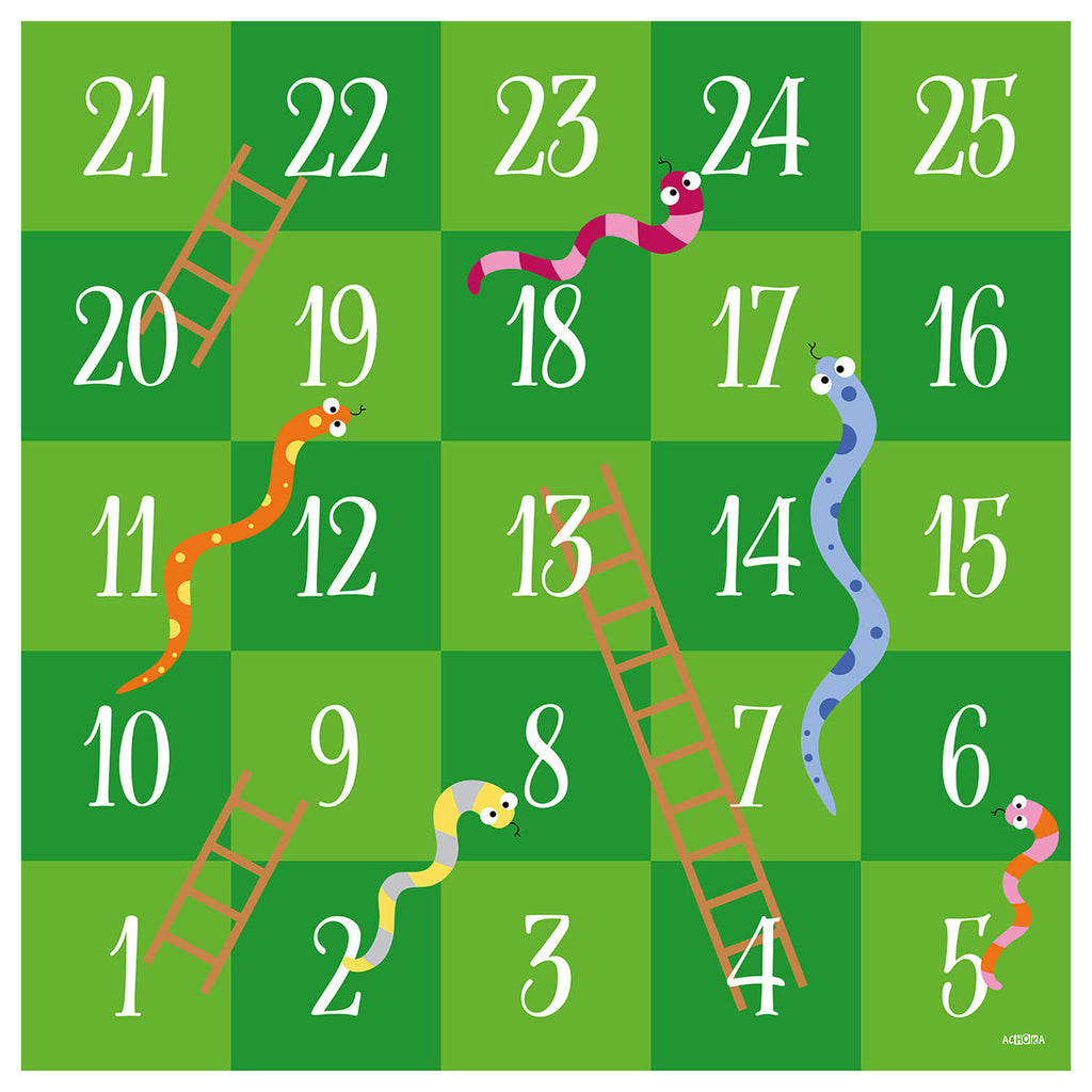 Achoka Speelkleed Slangen en Ladders, 200x200cm