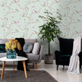 Dutch wallcoverings behang phoebe mintkleurig