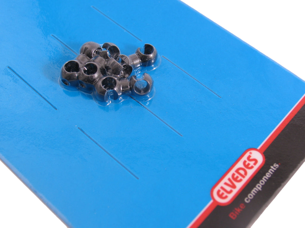 Elvedes roteerhaken 4,3-5mm pvc zwart (4x) cp2015141