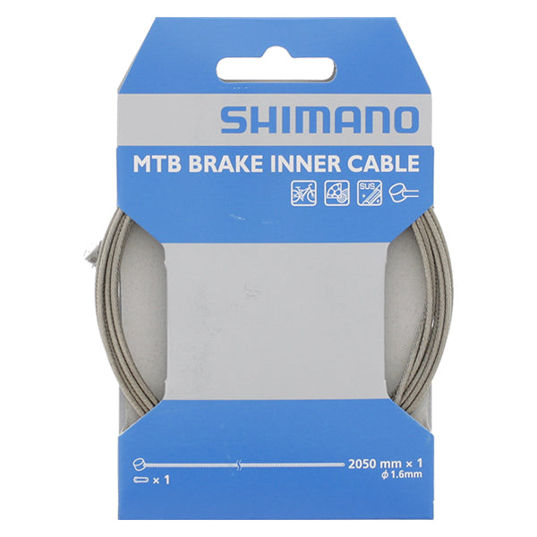 Shimano mtb stainless steel sus brake inner cable 1.6mm x 2050mm