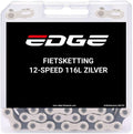 Edge fietsketting 12 speed chn-006 met 116 schakels - zilver