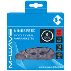 M-wave ketting 9v 1 2x11 128