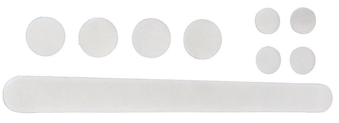 Velo stickerset voor de bescherming van het frame vork rms 9-delig - transparant