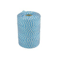 Quantore touw katoen 45meter 50gr blauw wit