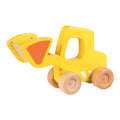Goki houten graafmachine met shovel geel