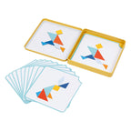 Goki houten tangram spel in blik