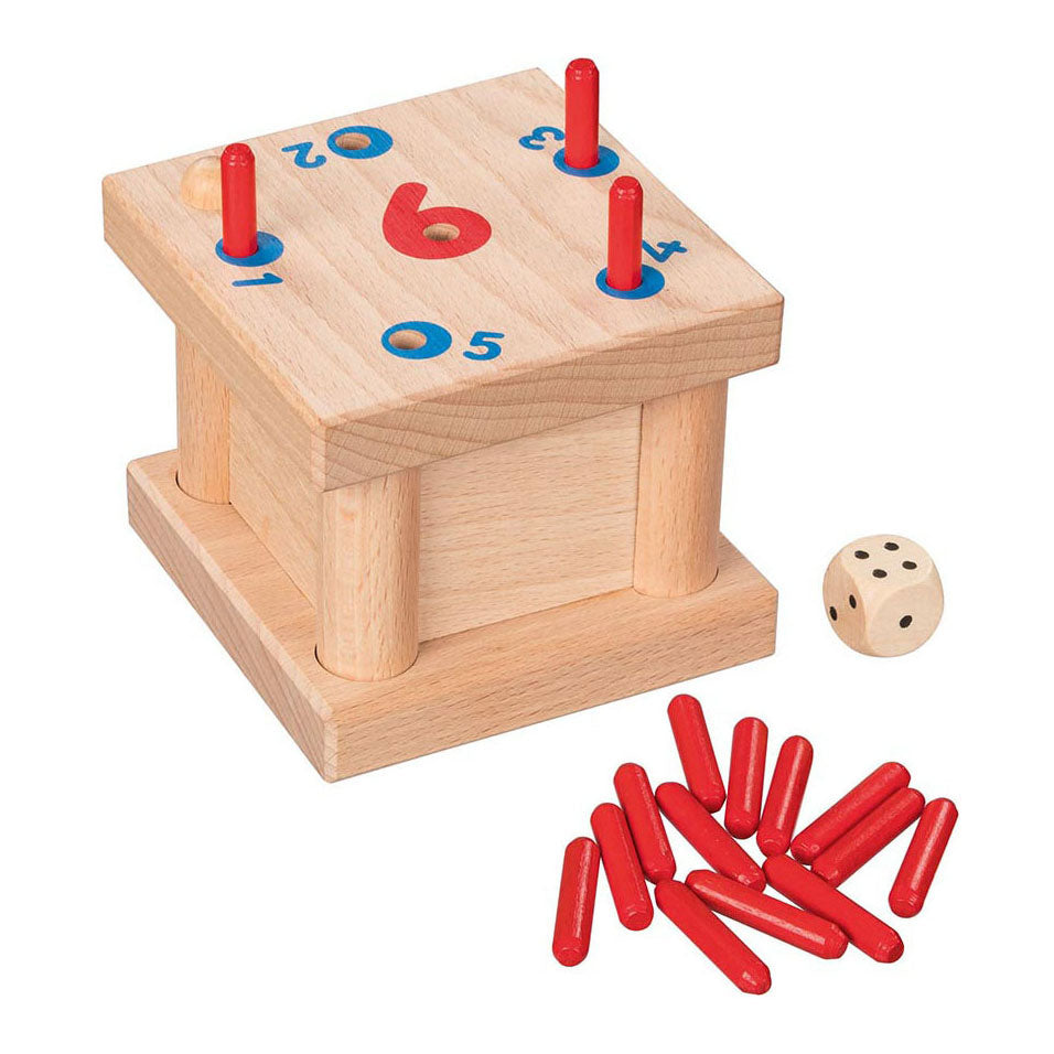 Goki houten tricky 6 pinnen spel