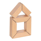 Goki houten zaag en bouwblokken met klittenbandverbinding, 11dlg.