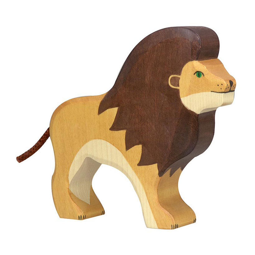 Goki holztiger houten leeuw