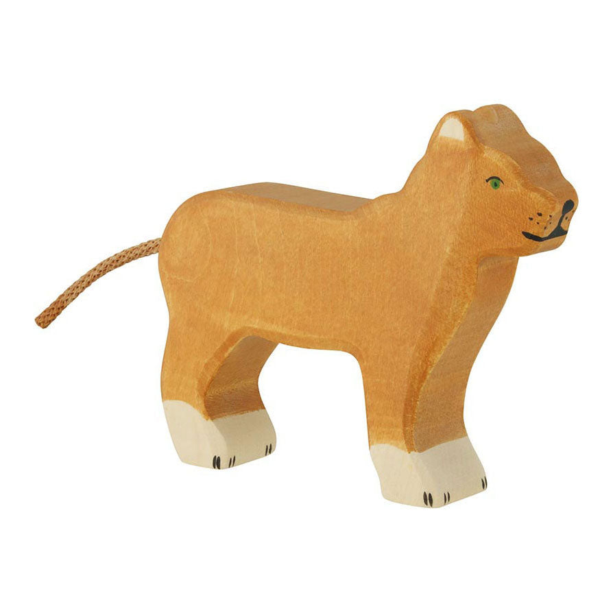 Goki holztiger houten leeuwin