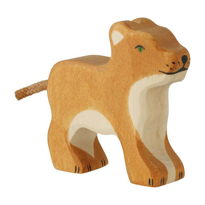 Goki holztiger houten leeuw klein