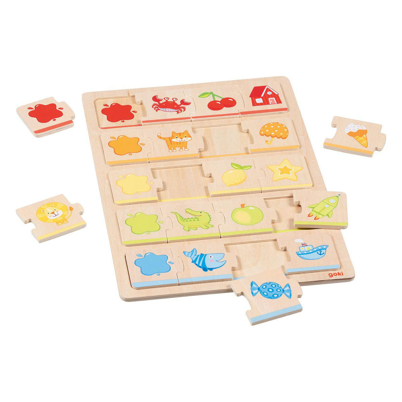 goki mijn eerste kleuren legpuzzel, 20st.