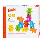 goki houten kleuren beren stapelspel, 9dlg.