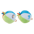 goki zachte bal met een bel blauw groen