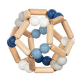goki houten grijpring elastische bal blauw