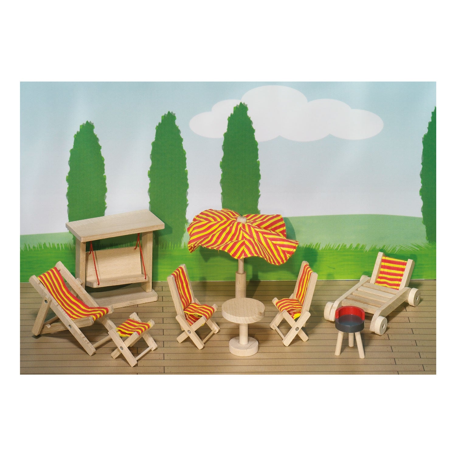 Goki tuinset poppenhuis