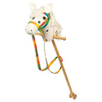 Goki houten stokpaard wit