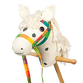Goki houten stokpaard wit