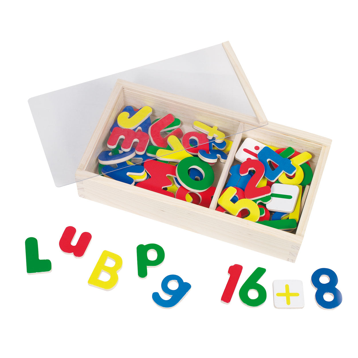 goki magnetisch alfabet en nummers, 89 st.