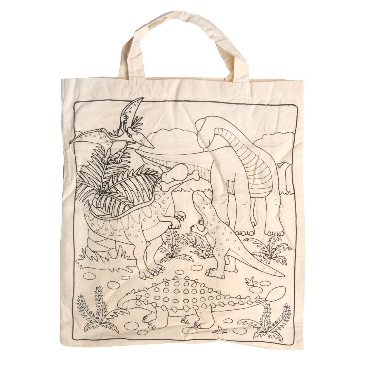 Goki katoenen tas - dinosaurus