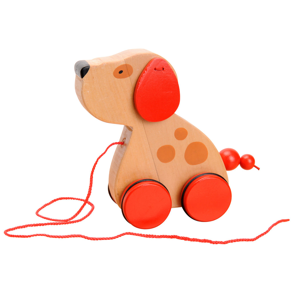 Goki houten trekdier hond