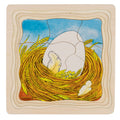 Goki houten lagenpuzzel - kip