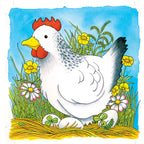 Goki houten lagenpuzzel - kip