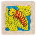 Goki houten lagenpuzzel - vlinder